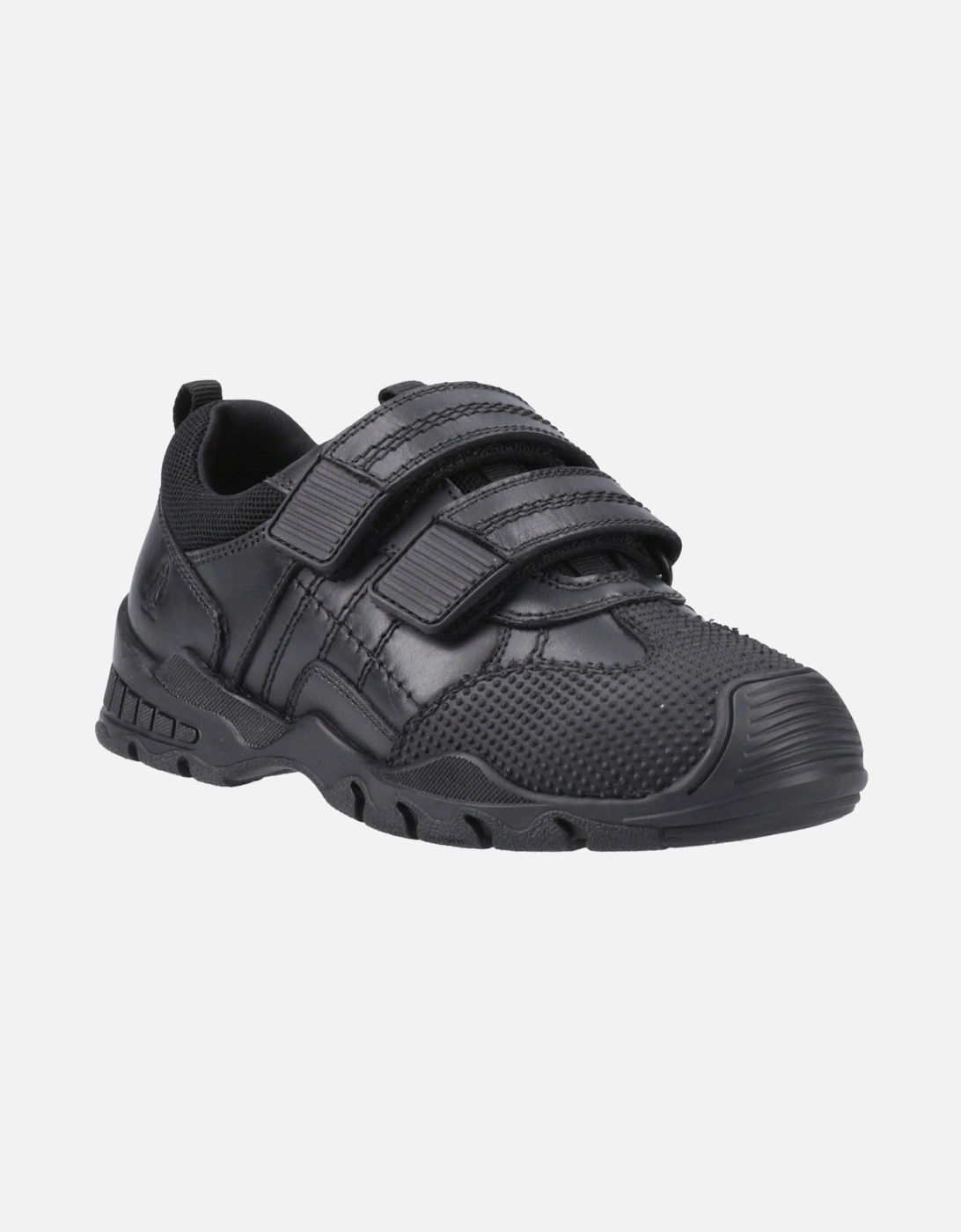 Hush Puppies Boys Black  Tristen Leather Youth Shoes - Size UK 7 / Eu 41 / Us 7.5 Kids