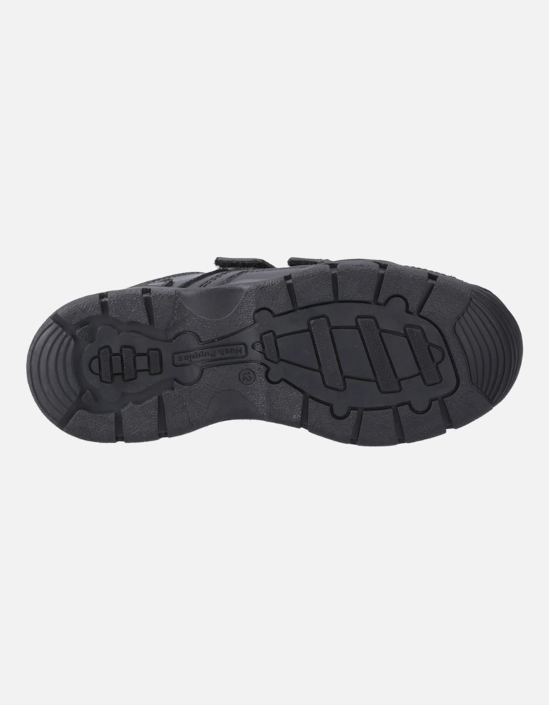 Tristen Leather Boys's Black Loafers