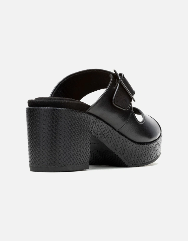 Poppy Leather Women's Black Sandals