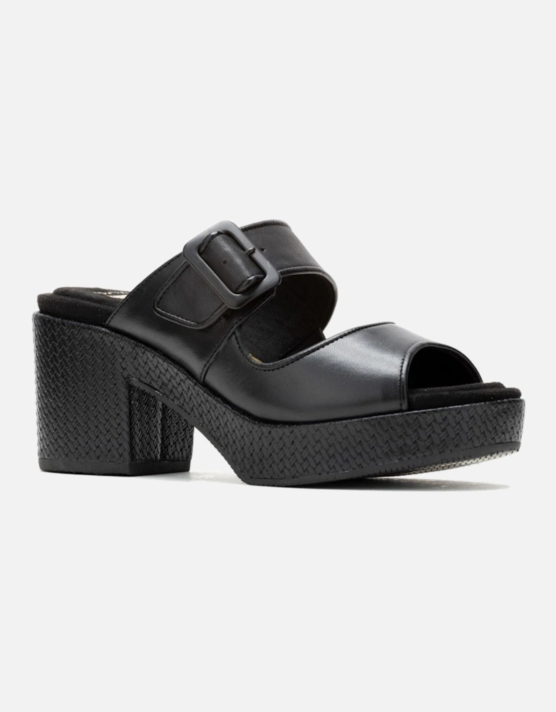 Poppy Leather Women's Black Sandals