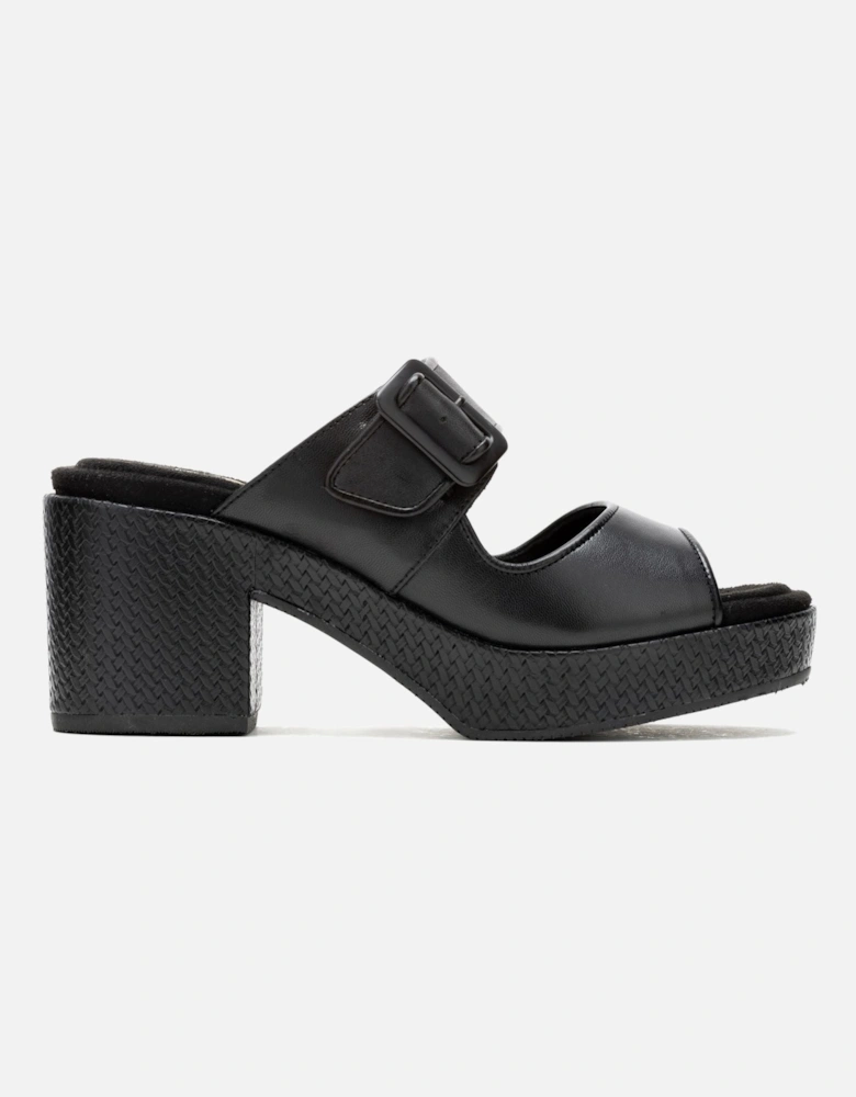 Poppy Leather Women's Black Sandals