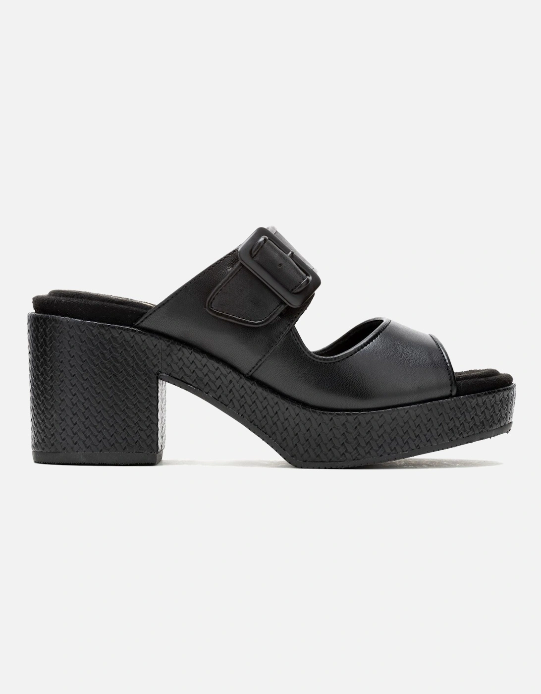 Poppy Leather Women's Black Sandals