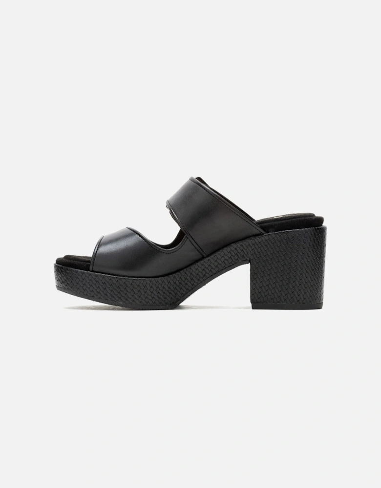 Poppy Leather Women's Black Sandals