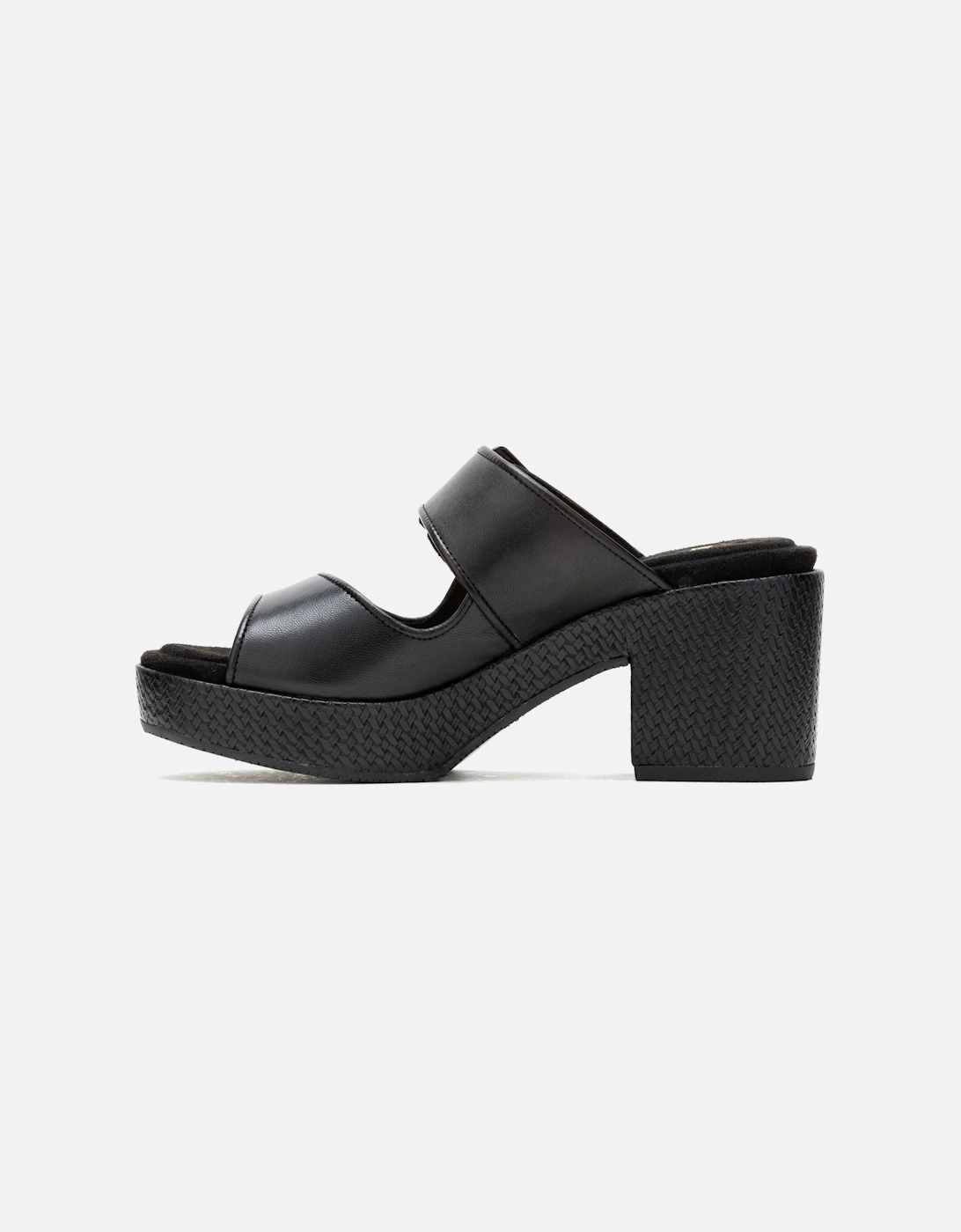 Poppy Leather Women's Black Sandals