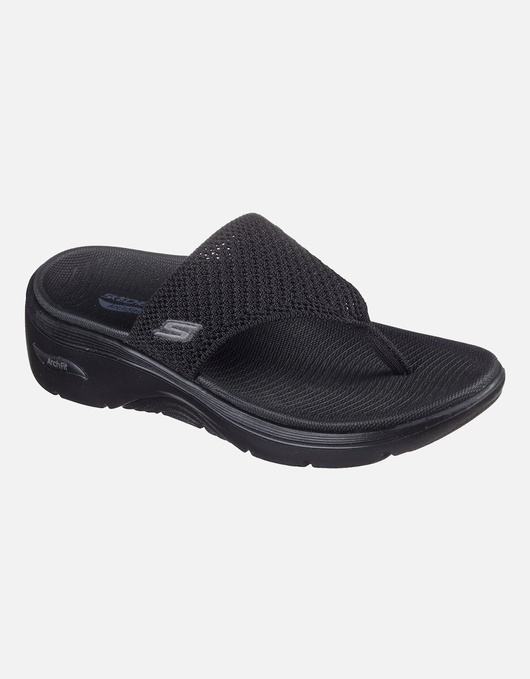 Arch Fit 2.0 Polyester Women's Black Sandals, 6 of 5