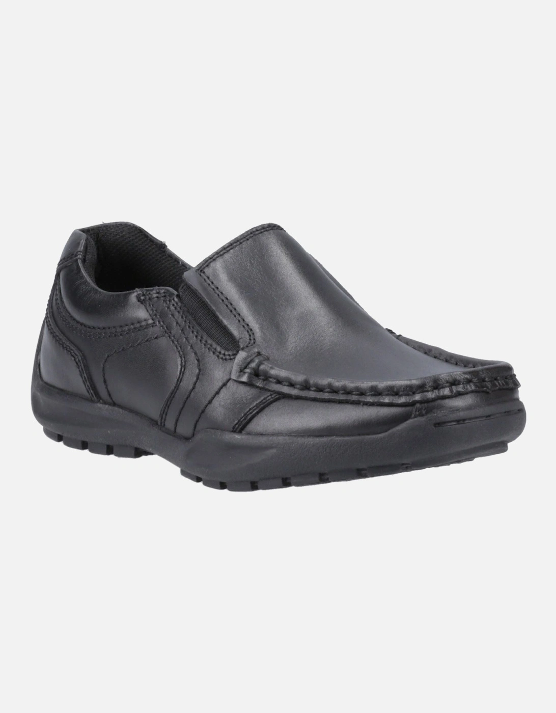 Hush Puppies Boys Black  Morgan Leather Junior Loafers - Size UK 12 / Eu 31 / Us 13 Kids