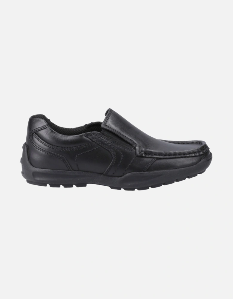 Morgan Leather Boys's Black Loafers
