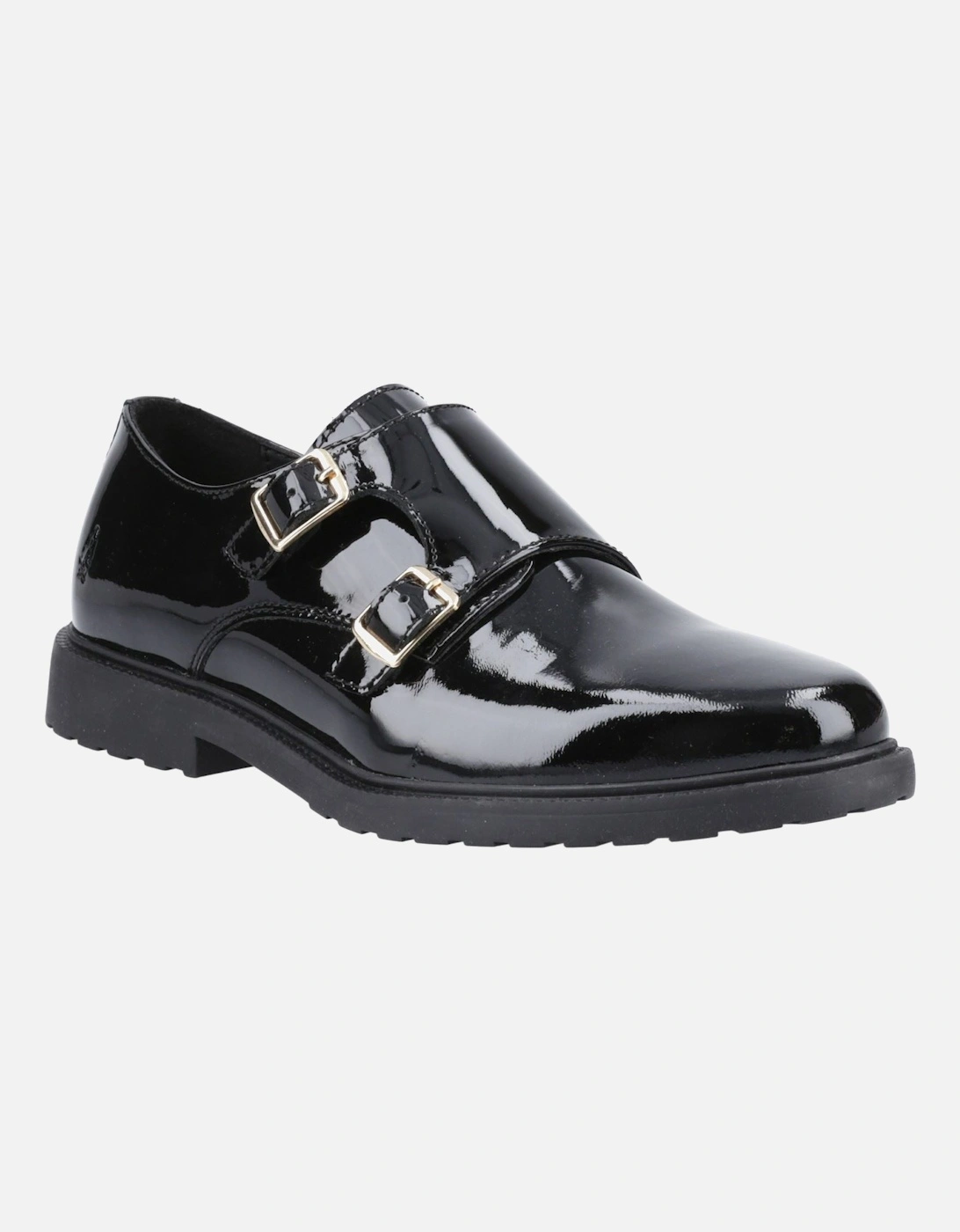 Hush Puppies Women's Black Verity Leather Patent Shoes - Size 8