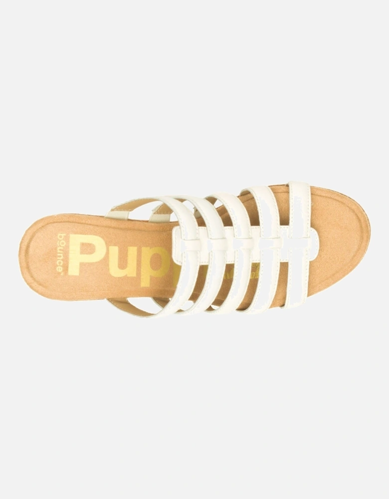 Willow Slide Leather Women's White Wedges