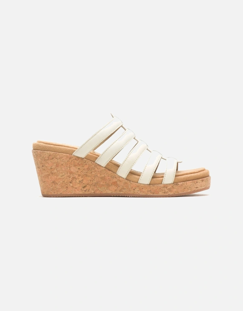 Willow Slide Leather Women's White Wedges