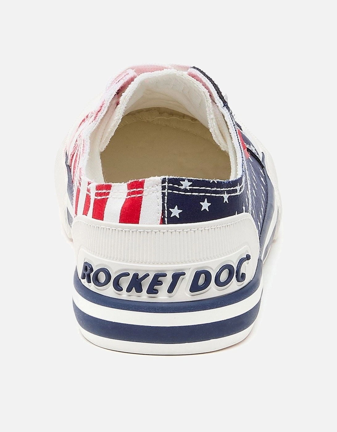 Jazzin Spangle Cotton Women's Red/Navy Trainers