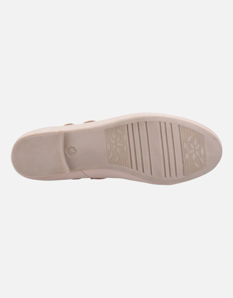 Nancy Mary Jane Leather Women's Blush Flats