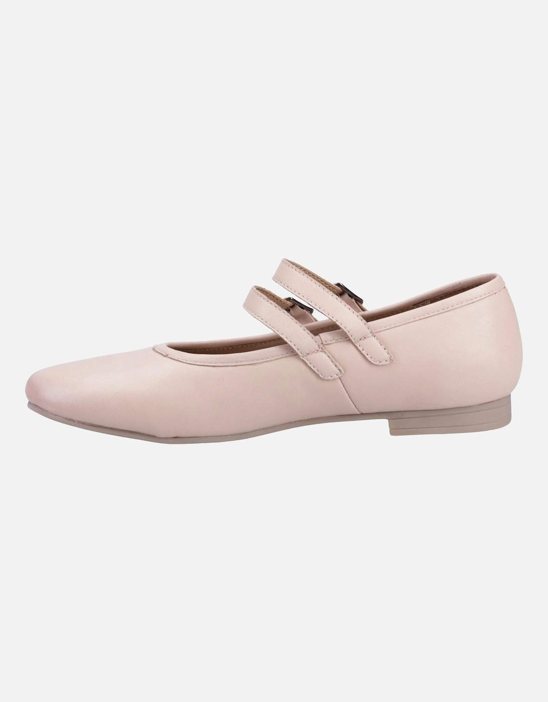 Nancy Mary Jane Leather Women's Blush Flats