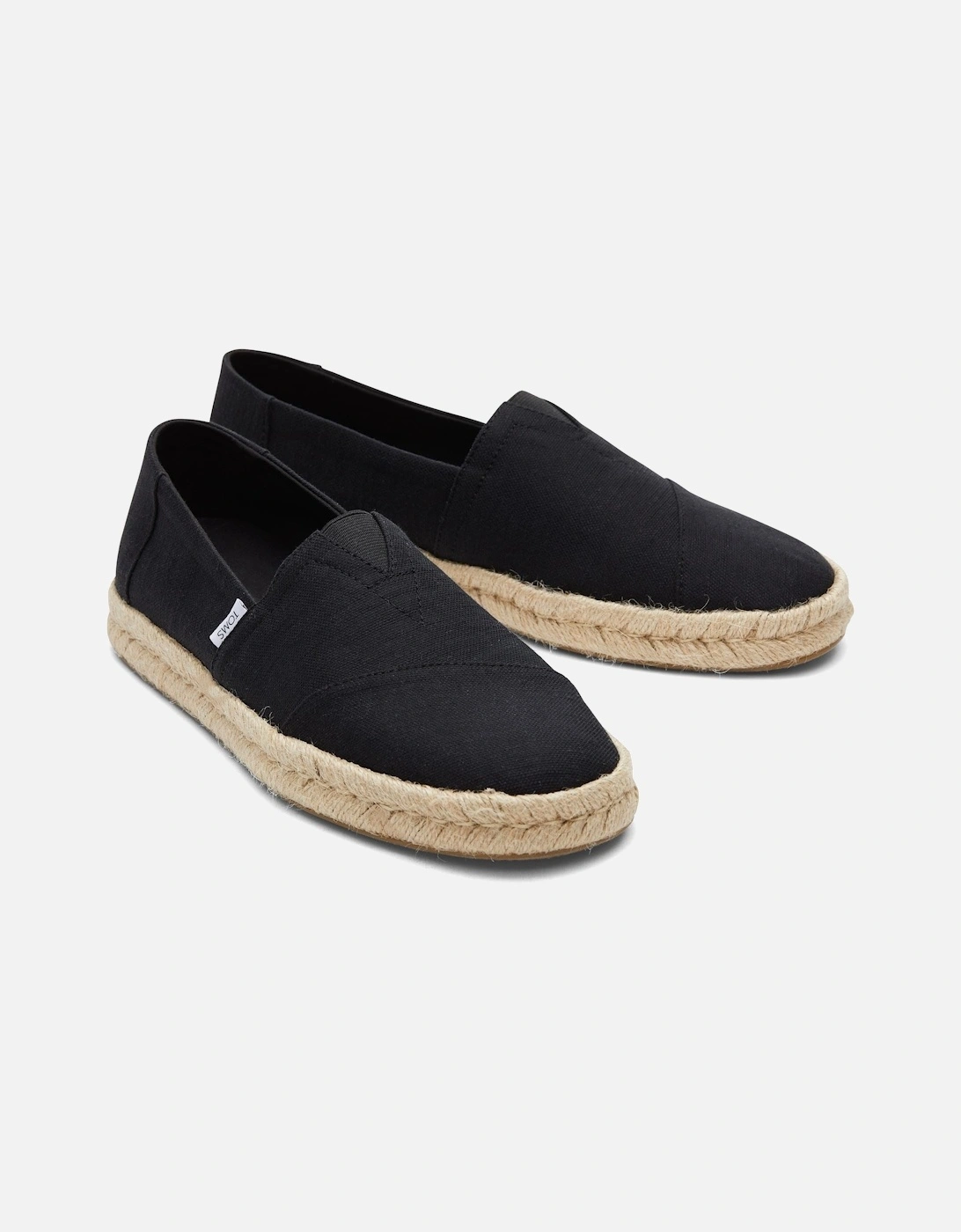 Men's TOMS Alpargata Rope 2.0 100% Cotton Men's Black Espadrilles - Size: 7