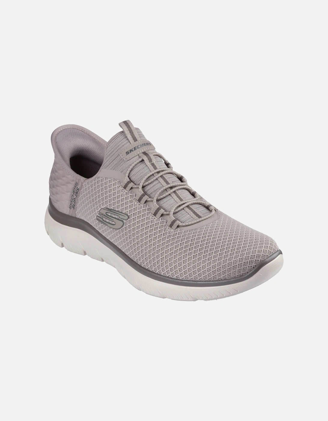 Slip-ins: Summits - High Range Polyester Men's Taupe Trainers, 6 of 5