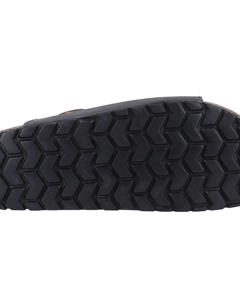 Nash Slider Leather Men's Black Sandals