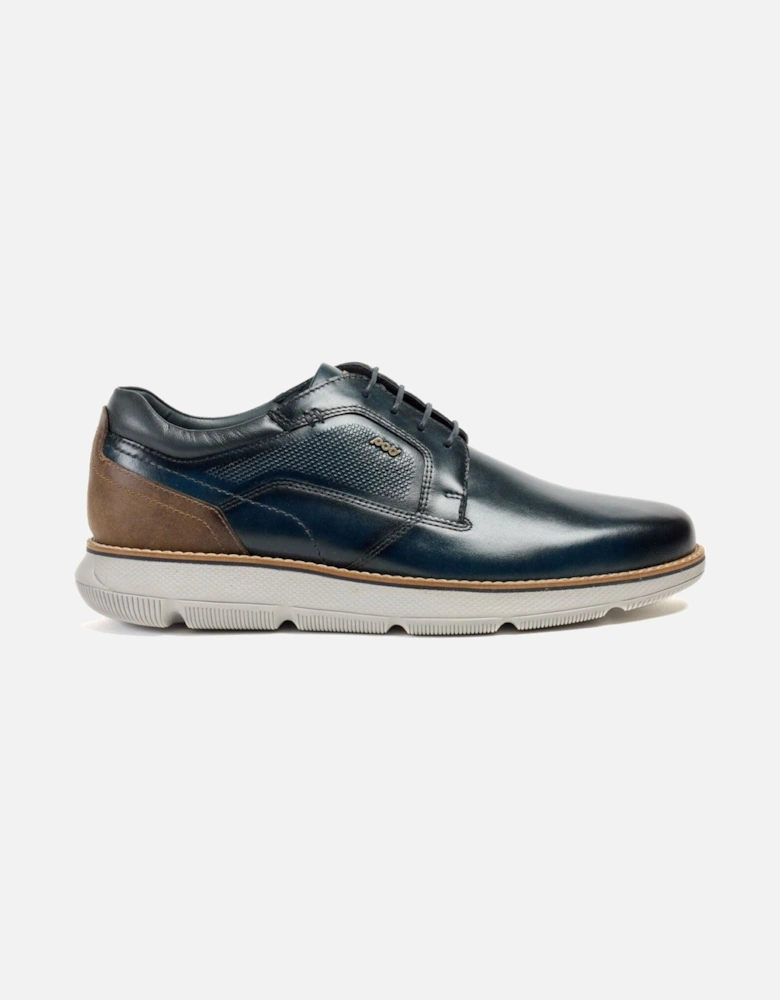 Finch Leather Men's Navy Lace-Up Shoes