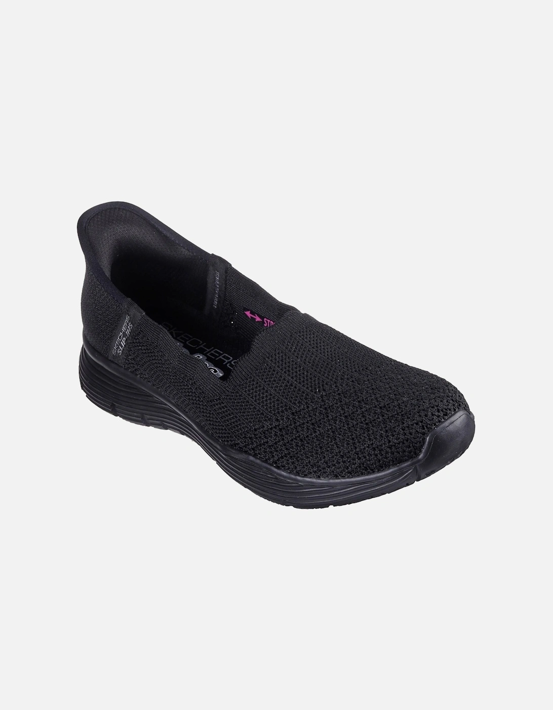 Seager Believe It Textile Women's Black Trainers, 6 of 5