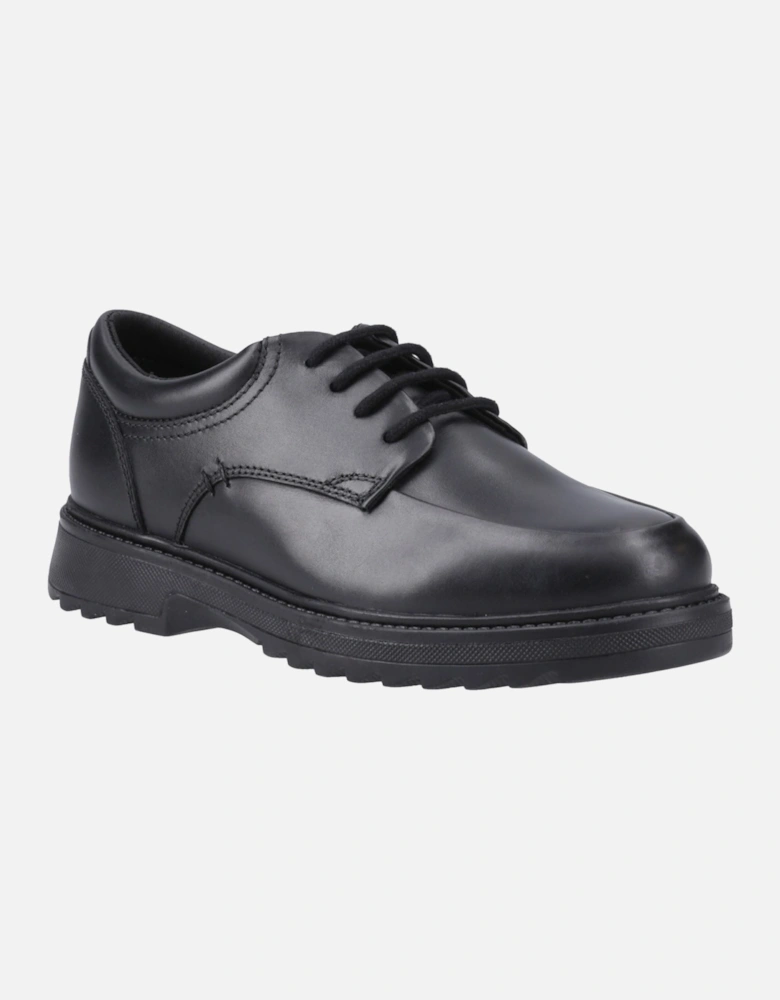 Romeo Leather Boys's Black Shoes