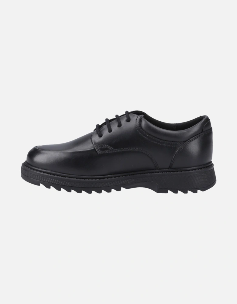 Romeo Leather Boys's Black Shoes
