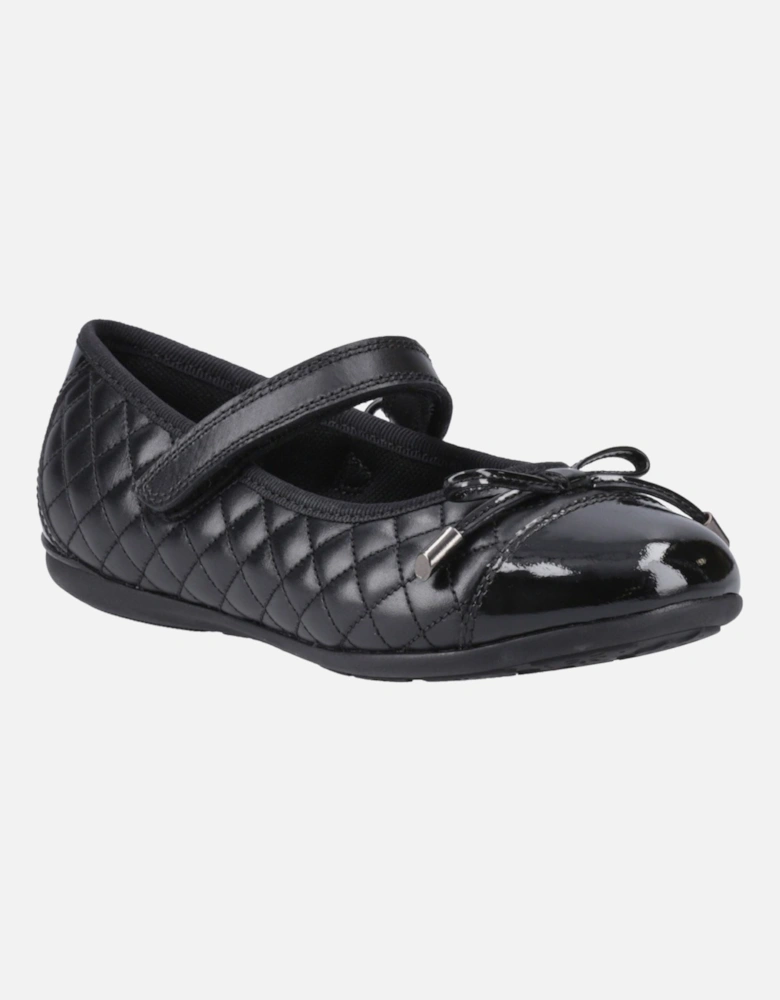 Lottie Leather Girls's Black Ballet Flats