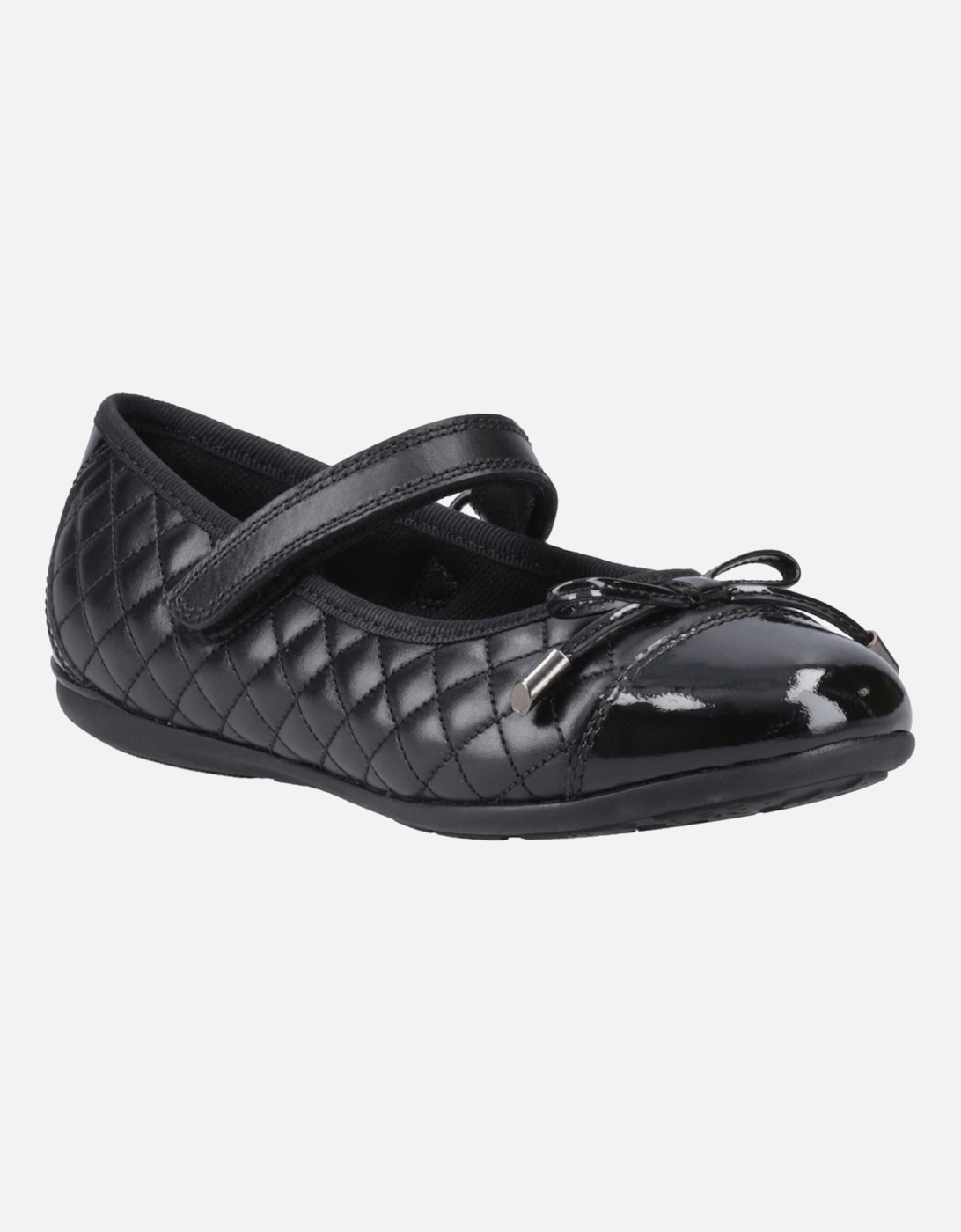 Hush Puppies Girls Black  Lottie Leather Junior Shoes - Size UK 10 / Eu 28 / Us 10.5 Kids