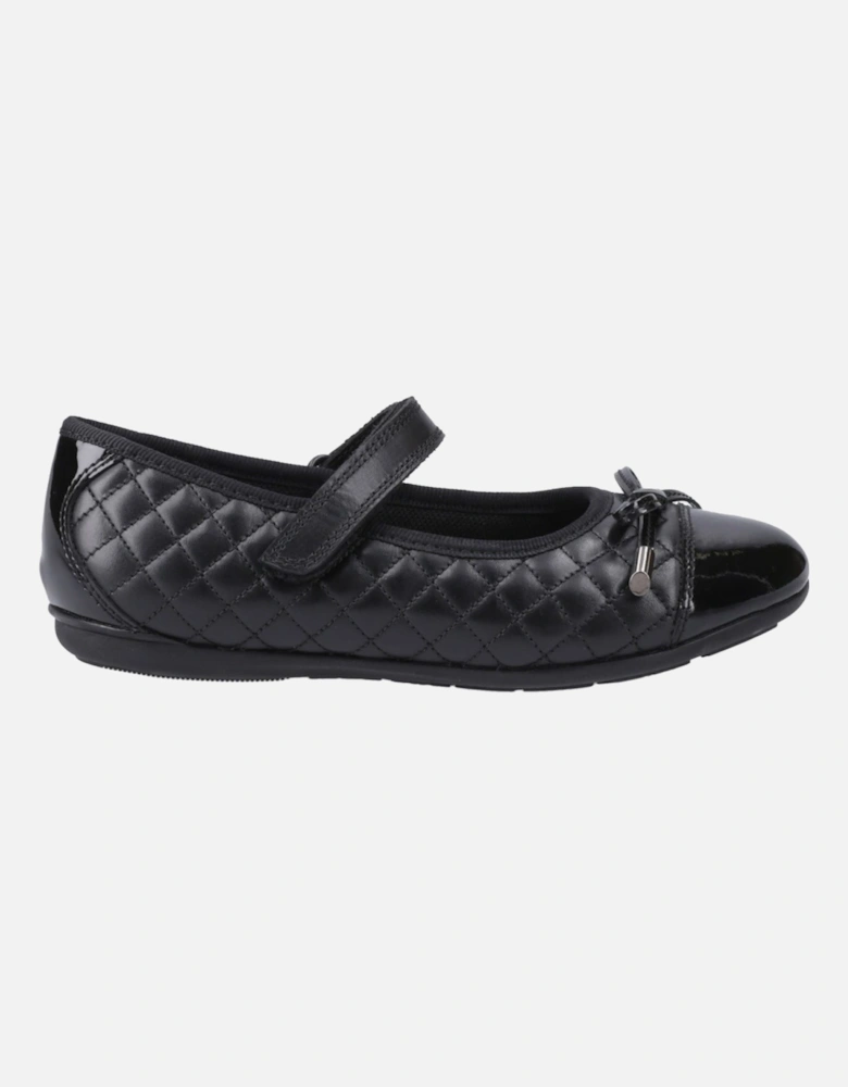 Lottie Leather Girls's Black Ballet Flats