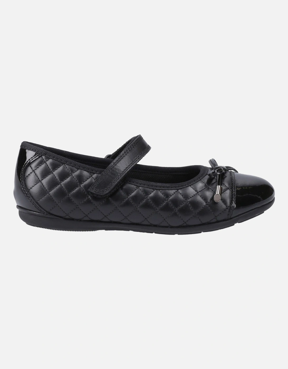 Lottie Leather Girls's Black Ballet Flats