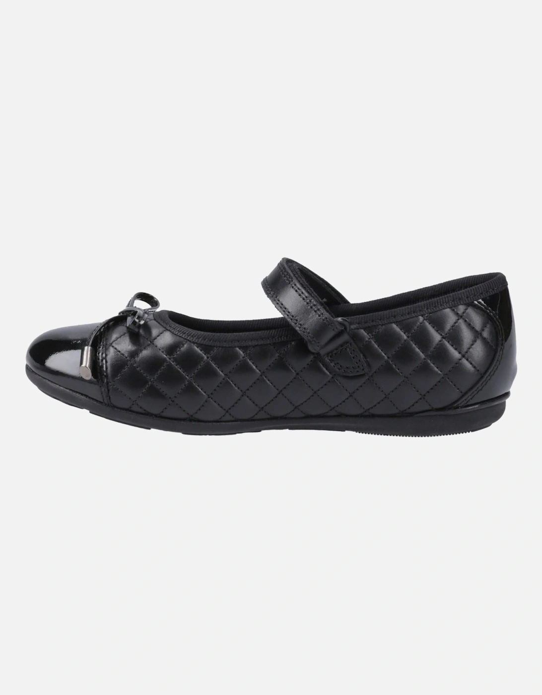 Lottie Leather Girls's Black Ballet Flats