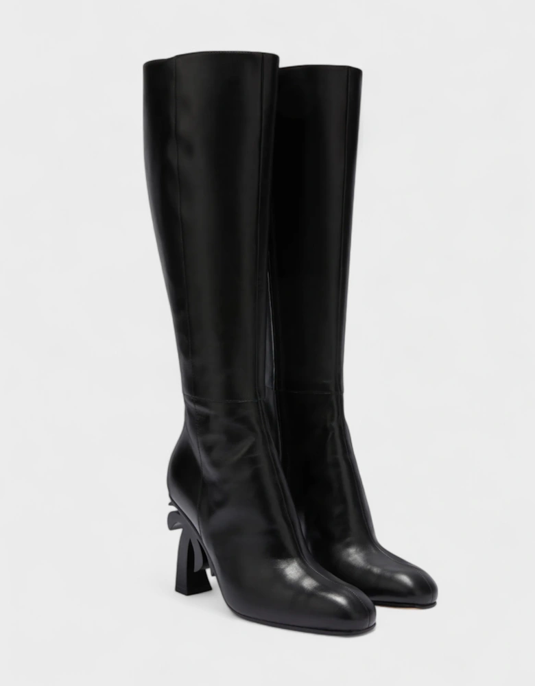 Palm Heel Boots Black
