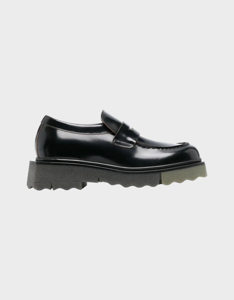 Leather Sponge Loafer Black
