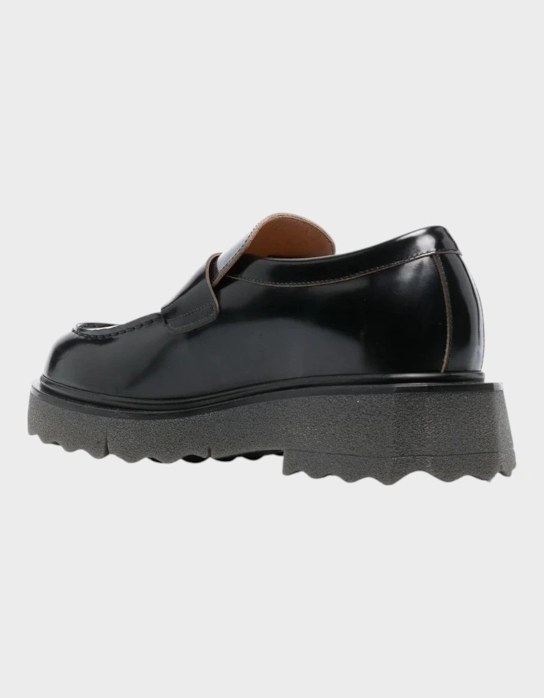 Leather Sponge Loafer Black