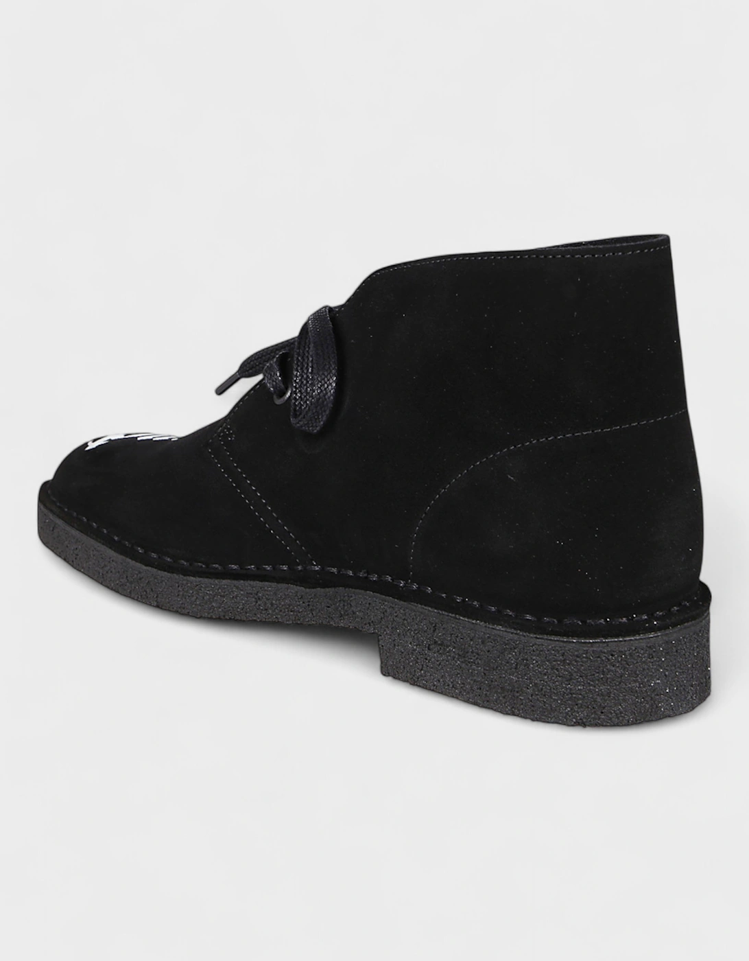 Clarks Originals Desert Boot Logo Black White