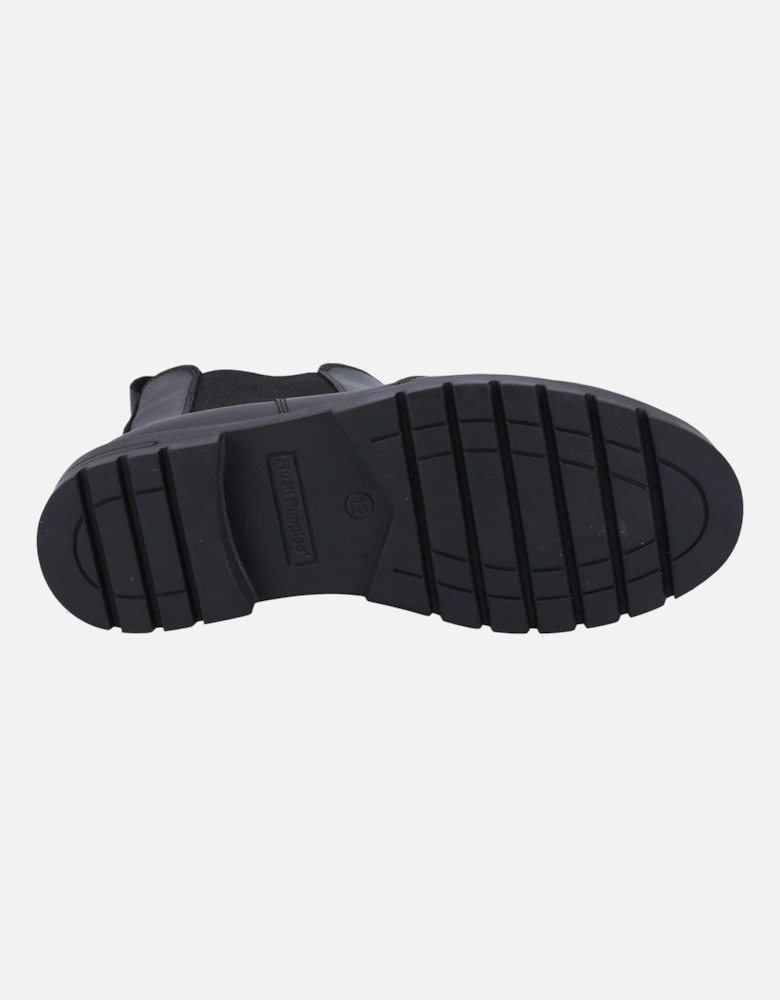 Laura JNR Leather Girls's Black Boots