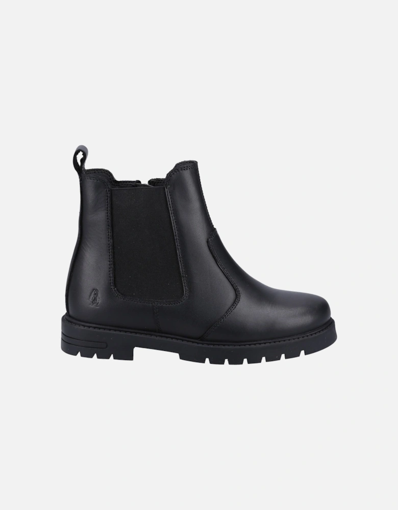 Laura JNR Leather Girls's Black Boots