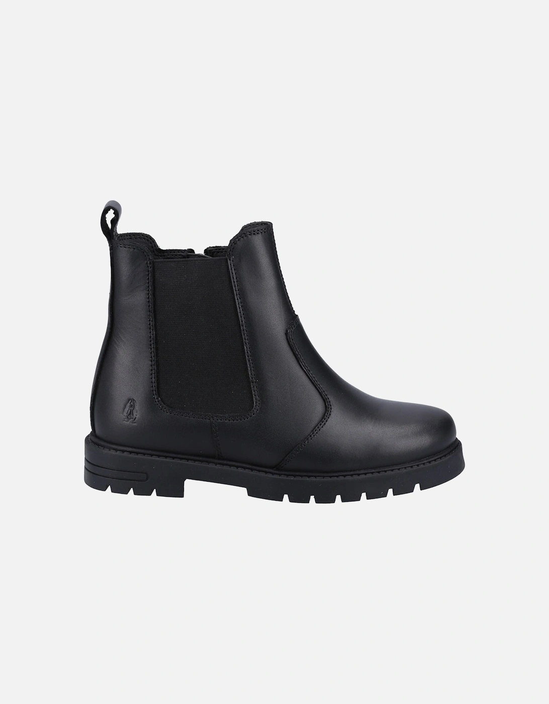 Laura JNR Leather Girls's Black Boots