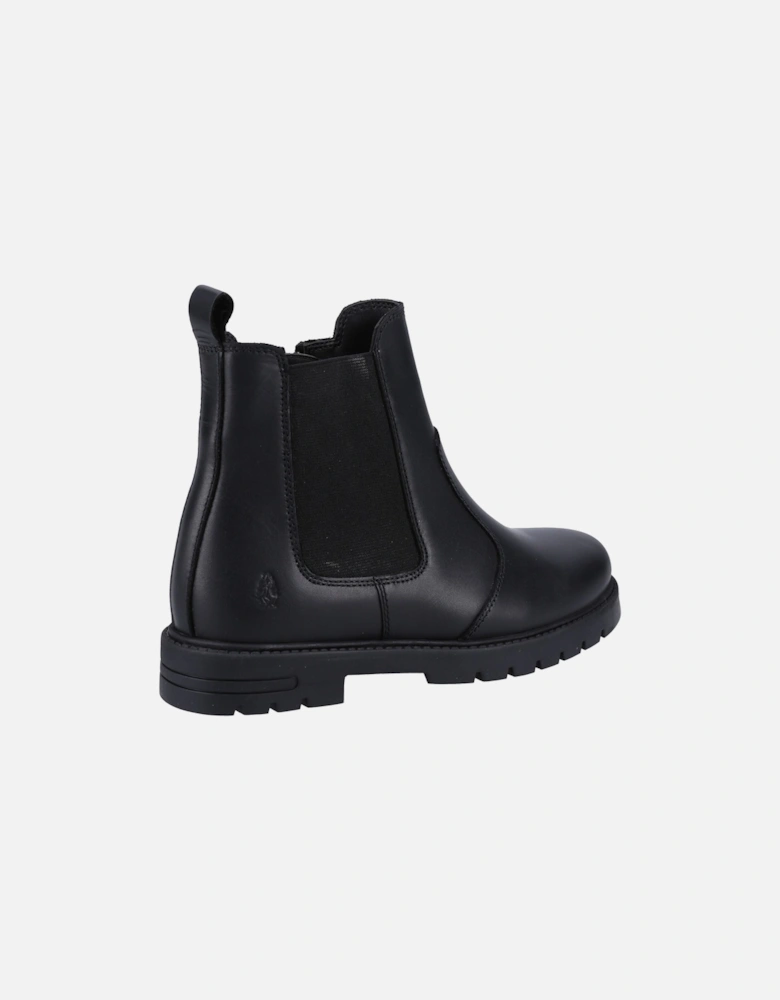 Laura JNR Leather Girls's Black Boots