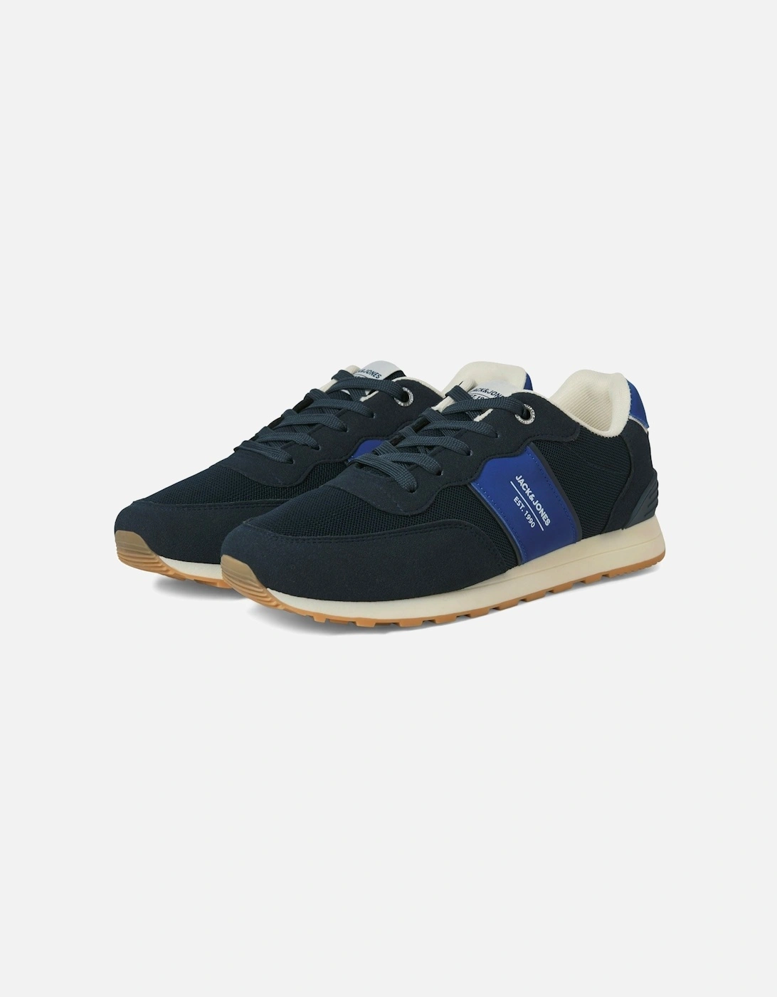 Men's Jack & Jones Spirit Runner Polyurethane Men's Medieval Blue Trainers - Navy - Size: 7