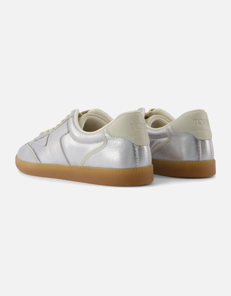 Collins Leather Women's Silver Trainers