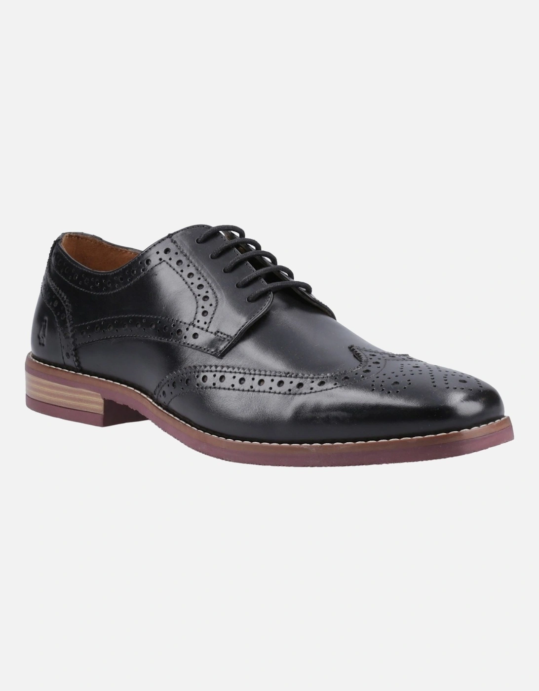 Mack Leather Men's Black Brogues Shoes, 6 of 5