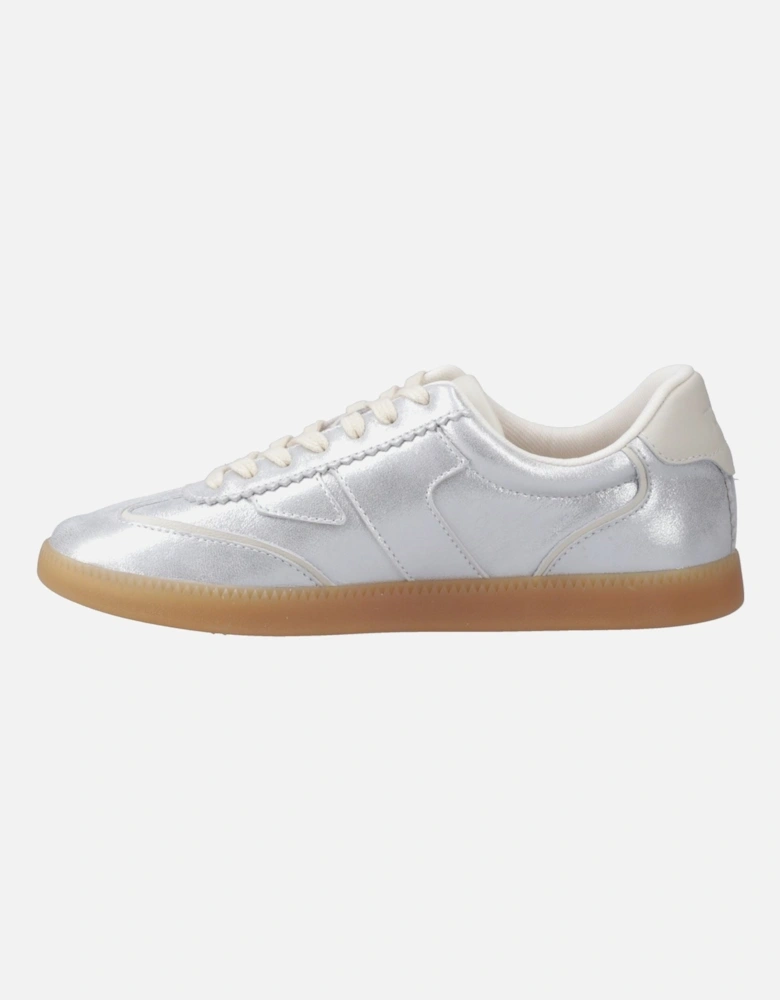 Collins Leather Women's Silver Trainers
