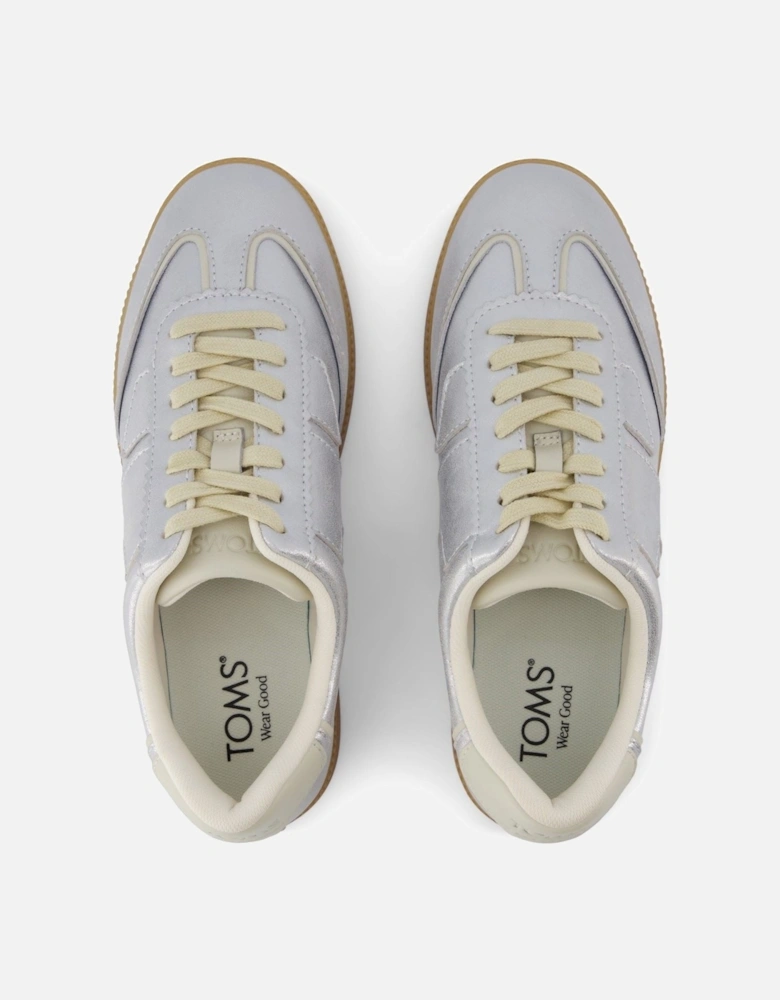 Collins Leather Women's Silver Trainers