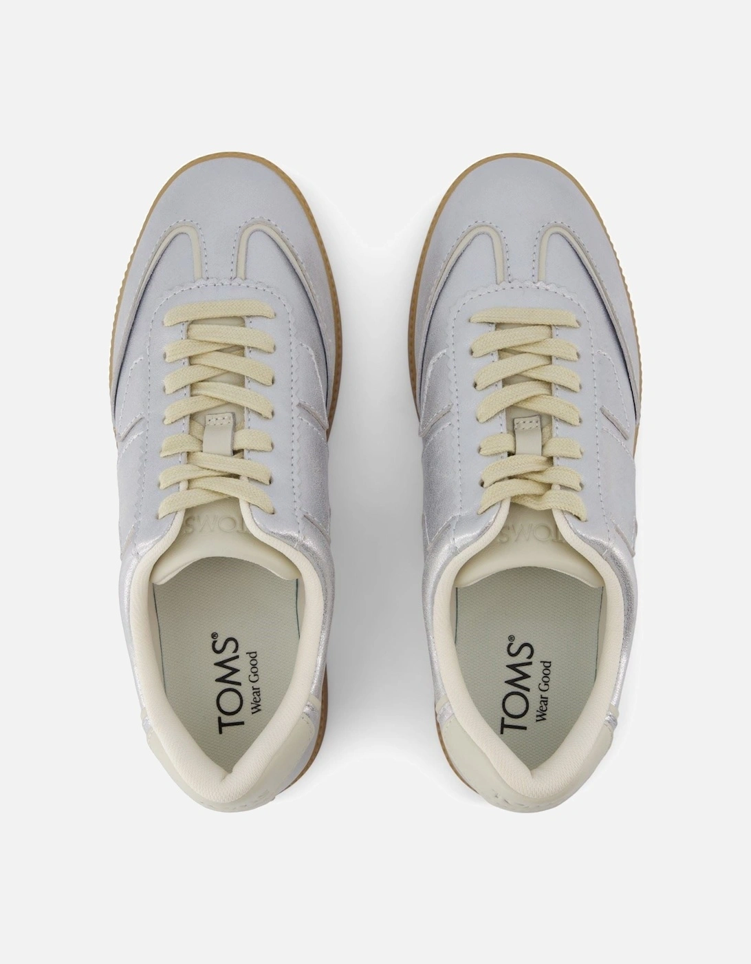 Collins Leather Women's Silver Trainers