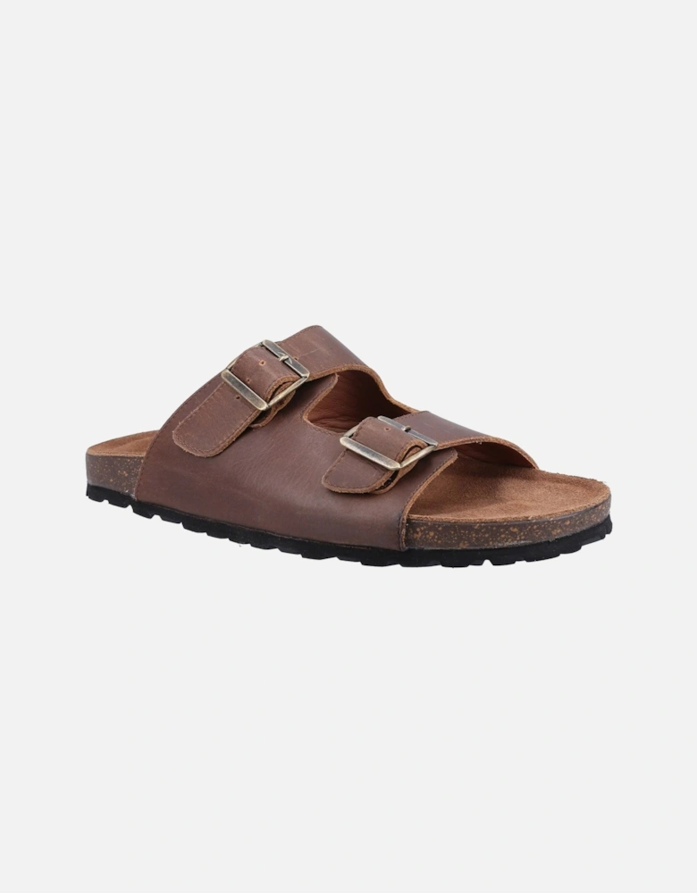 Nash Slider Leather Men's Brown Sandals