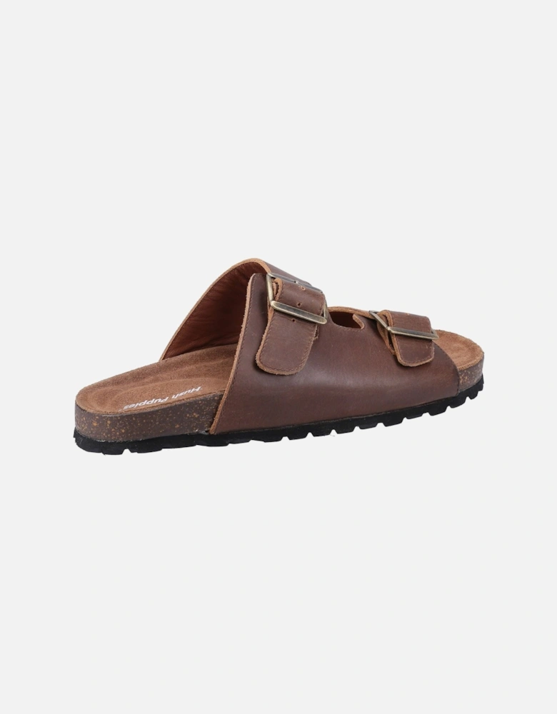 Nash Slider Leather Men's Brown Sandals