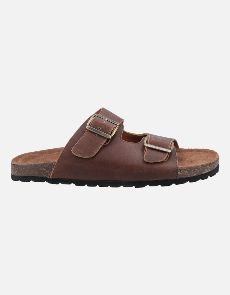 Nash Slider Leather Men's Brown Sandals