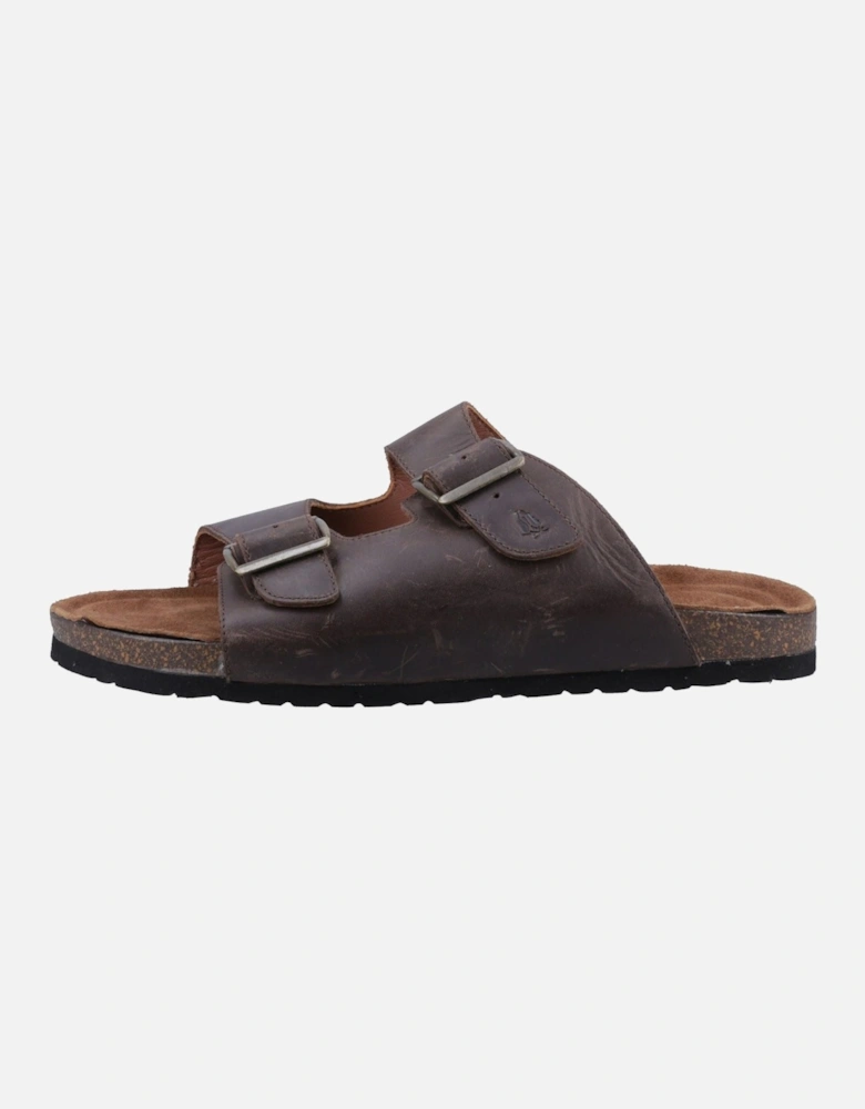 Nash Slider Leather Men's Brown Sandals