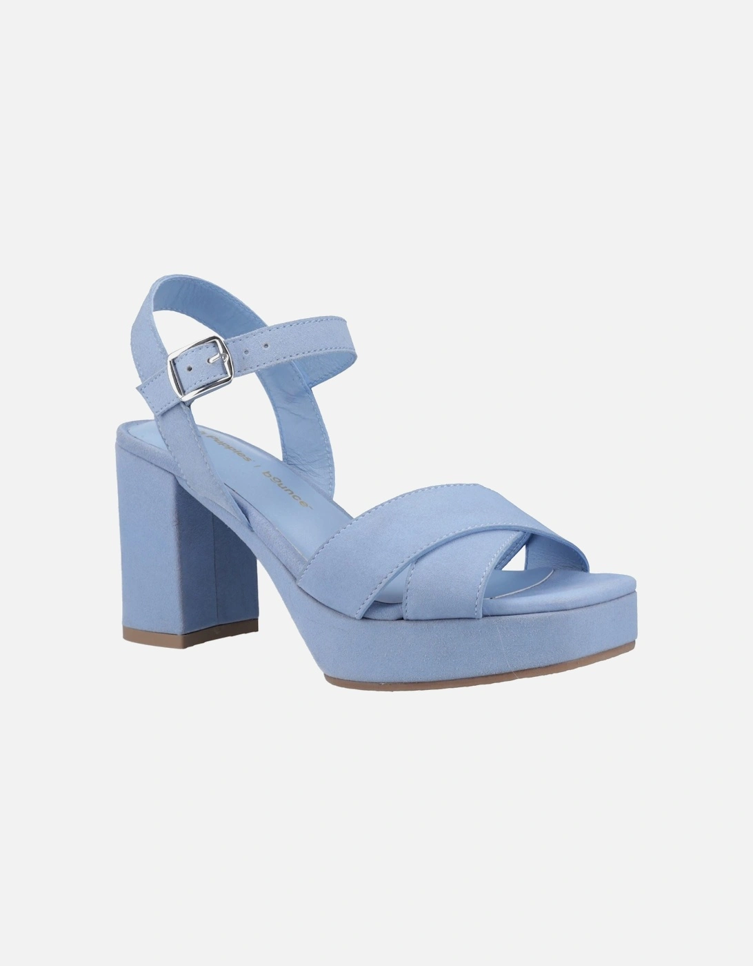 Ophelia Suede Women's Blue Sandals, 6 of 5