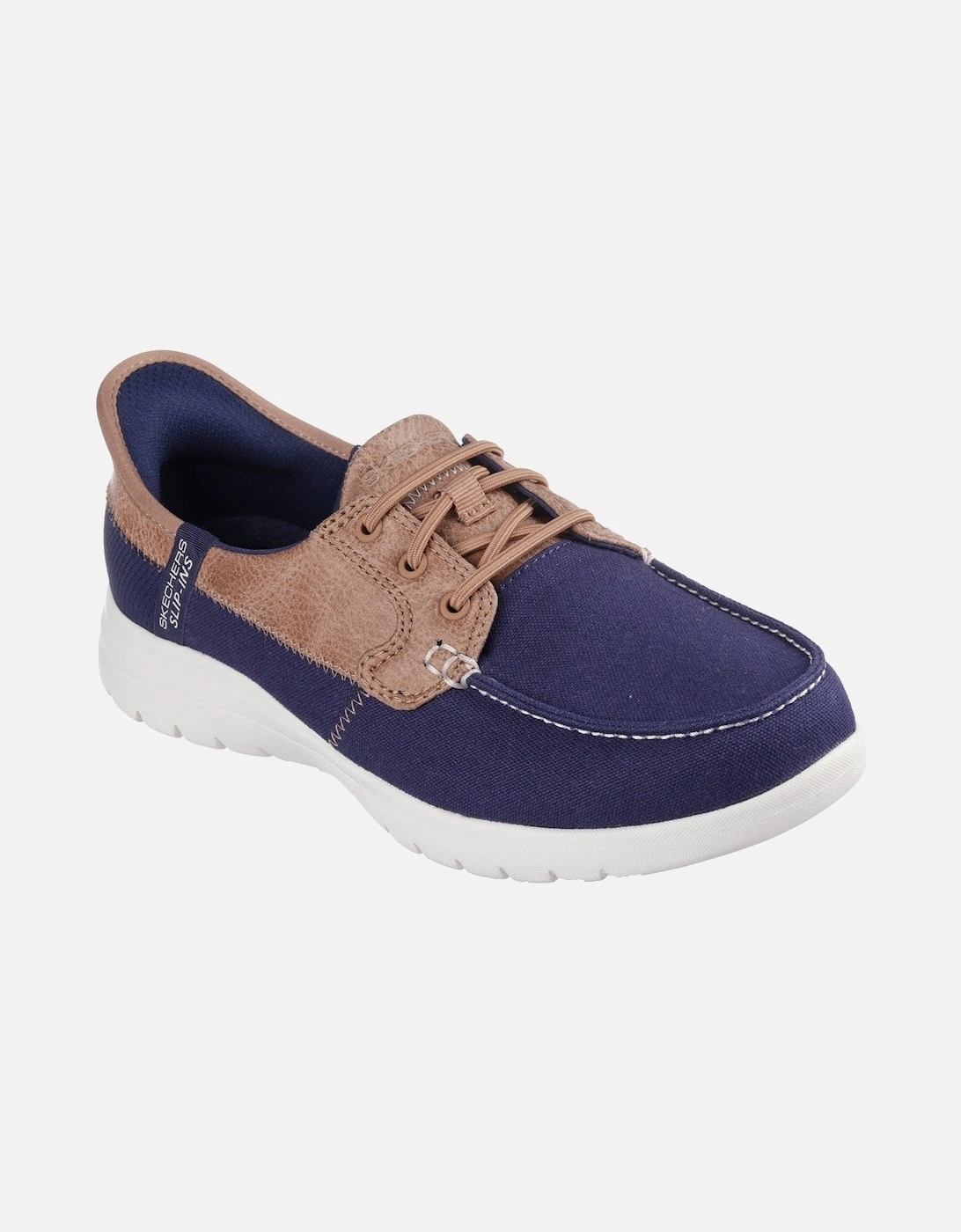 Palmilla Textile Women's Navy Boat Shoes, 6 of 5