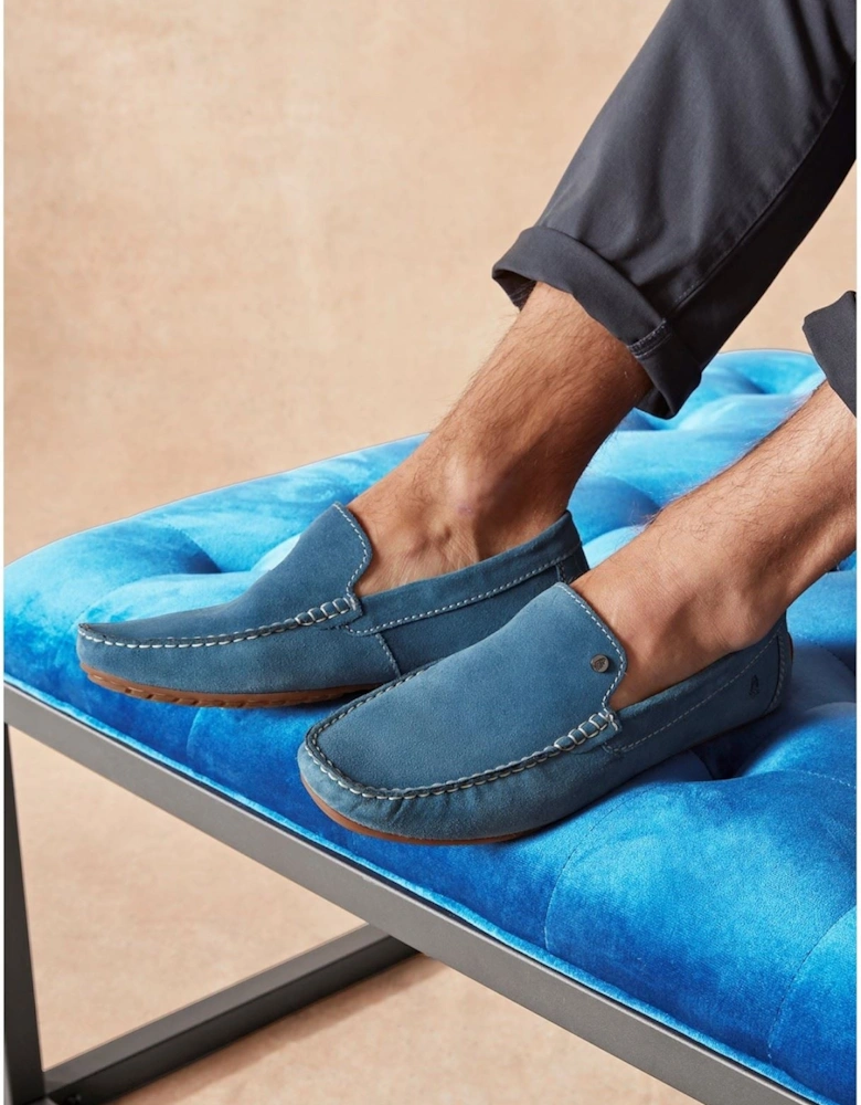 Ralph Suede Leather Men's Blue Loafers